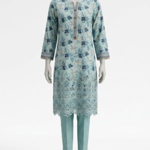 3 Piece Embroidered Lawn Shirt with Trouser & Dupatta