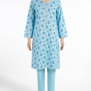 3 Piece Printed Stitched Cotton Shirt with Trouser & Dupatta