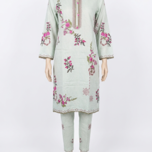 3 Piece Printed Stitched Lawn Shirt with Trouser & Dupatta