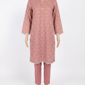 3 Piece Printed Stitched Cotton Shirt with Trouser & Dupatta